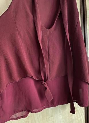 Блуза винного кольору6 фото