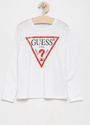 Guess оригінал лонгслів дитячий футболка біла1 фото