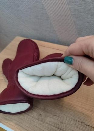 Оригинальные кожаные варежки для лыж, сноуборда