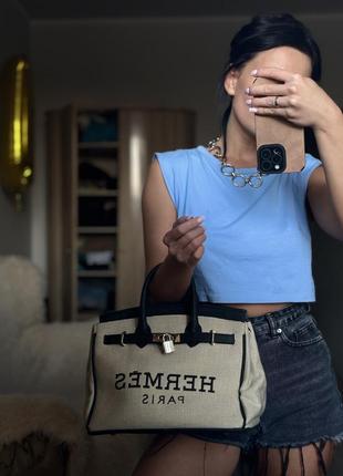 Сумка премим качества в стиле hermes3 фото