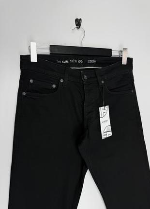 C&amp;a базовые черные джинсы. slim fit.2 фото