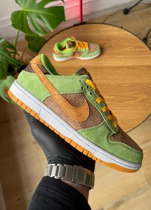 Кроссовки nike dunk low dusty olive