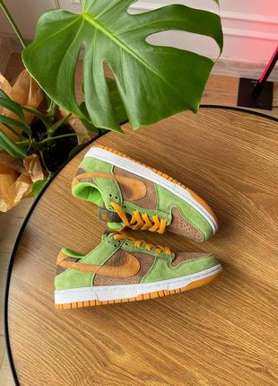 Кросівки nike dunk low dusty olive8 фото