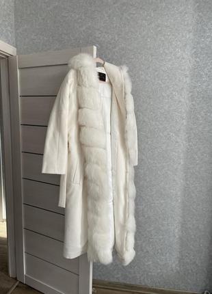 Кашемировое пальто-шуба3 фото