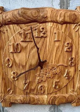 Годинник з дерева, розмiр 30\30 см, установленный тихiй надiйний механiзм з плавании ходом\ не дешевий китай\
