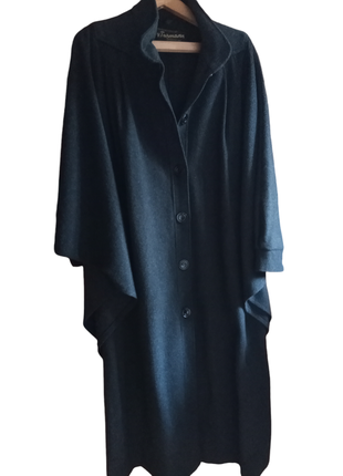 Длинное шерстяное дизайнерское пальто в стиле annette gortz