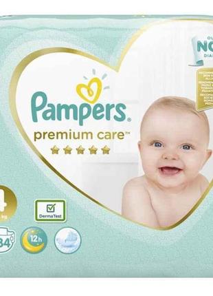 Підгузки premium care розмір 4 (9-14 кг) 34 шт. тм pampers