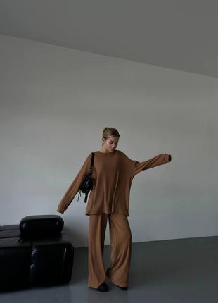 Теплий костюм двійка з мʼякої та щільної ангори