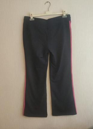 Трикотажные брюки темно-синего цвета с лампасами,размер 16(54)2 фото