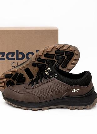 Мужские кожаные кроссовки reebok