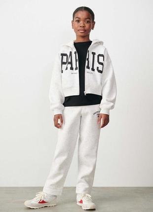 Утеплені на флісі спортивні штани прямі спортивки zara