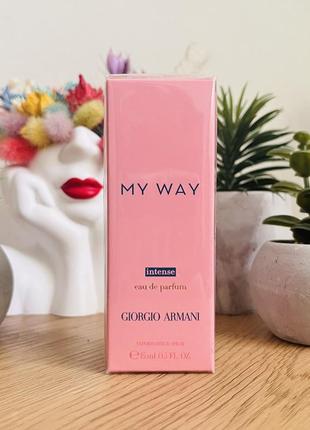 Оригинальный миниатюрный парфюм парфюм парфюмированная вода my way intense giorgio armani
