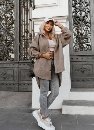 Кардиган кофта накидка букле баранчик