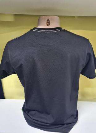 Футболка чоловіча стандартні та збільшені розміри батал, чоловіча футболка, футболка з принтом, чорна футболка з малюнком, футболка valimark, футболки3 фото