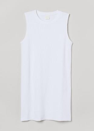 Туніка, подовжена майка в рубчик h&m