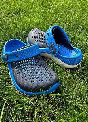 Детские кроксы сабо crocs literide 360 navy синие литид продаж