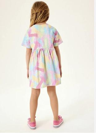 Супер крутое стильное платье футболка oversize для девочки 7р next3 фото