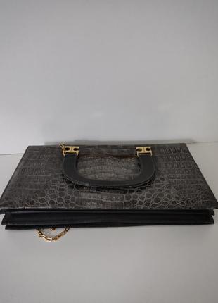 Винтажная сумочка из кожи крокодила5 фото