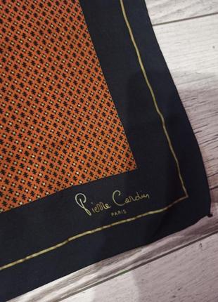 Стильный шелковый винтажный платок pierre cardin.2 фото