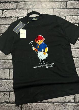 Футболка polo ralph lauren чорна чоловіча