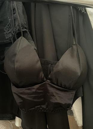 Топ атласний з чашечками