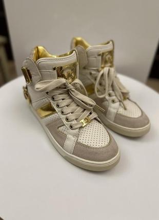 Кеды из натуральной кожи michael kors