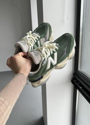 Кросівки new balance 9060 green beige5 фото