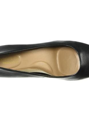 Aerosoles оригінал чорні шкіряні туфлі на підборах4 фото