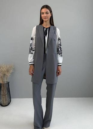 Жилетка nenka 3558-c02 m сірий