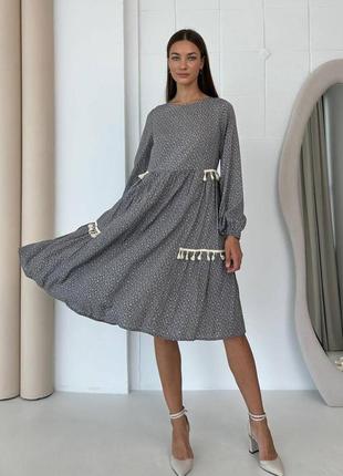 Сукня nenka 3561-c02 l сірий принт