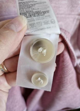 Женская розовая теплая рубашка оверсайз h&amp;m размер хл 10