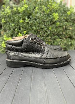 Timberland кожаные ботинки оригинал 44 размер черные