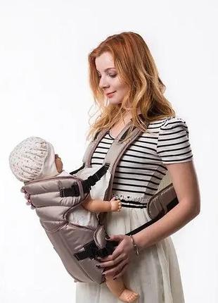 Рюкзак-переноска "sunny" no12 standart original тм womar (zaffiro) темно-бежевий