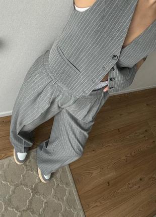 Брюки с имитацией белья