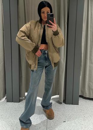 Куртка бомбер від zara оверсайз