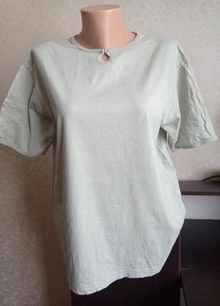 Бавовняна базова фірмова футболка. casual wear.