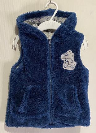 Пухнаста жилетка динозаврик на малюка 18-24 міс