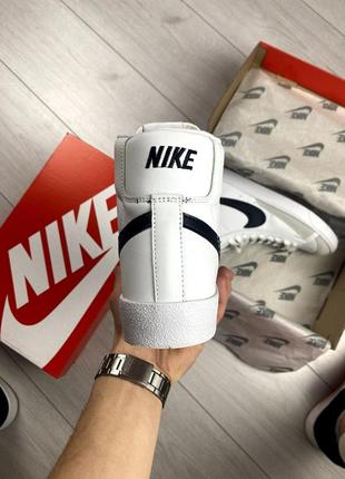 Nike blazer mid 77 white3 фото