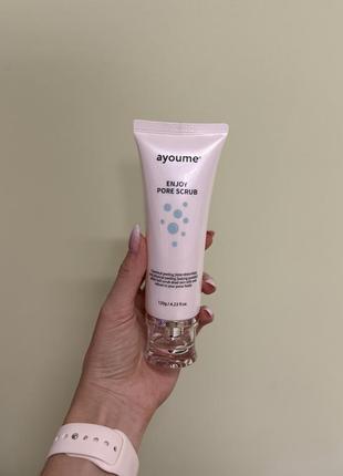 Ayoume enjoy pore scrub скраб для обличчя, пілінг, 120 г