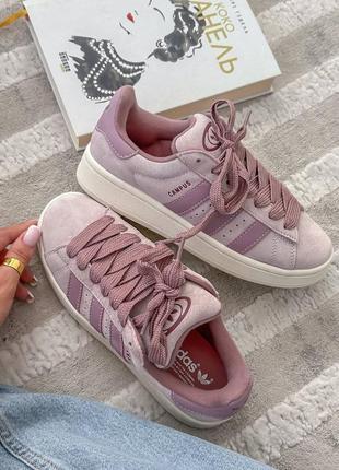 Adidas campus 00s grey pink женские кроссовки адидас кампус