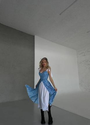 Нереально красивое платье сарафан7 фото