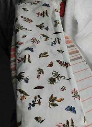 Уникальная винтажная большая 3 м. штора коттон "botanica"