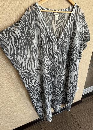 Свободное пляжное платье, туника, кафтан h&amp;м