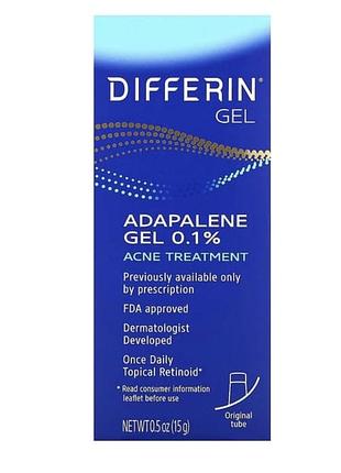 Differin адапаленовый гель 0.1 %, 15 г