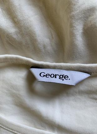 Базовая белая майка-топ из натурального хлопка  (большой размер)3 фото