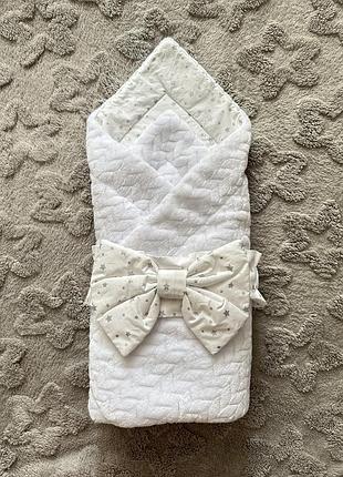 Конверт на виписку для новонароджених, плед на виписку, дитячий плед, дитяча ковдра