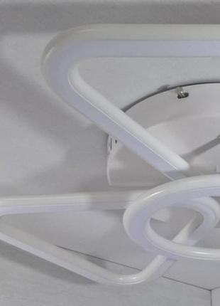 Люстра потолочная led 25572 белый 10х56х56 см.3 фото