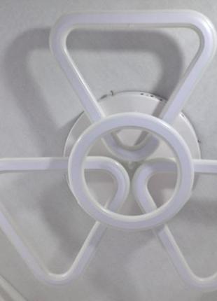 Люстра потолочная led 25572 белый 10х56х56 см.5 фото