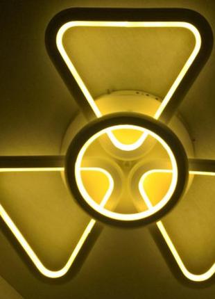 Люстра потолочная led 25572 белый 10х56х56 см.2 фото