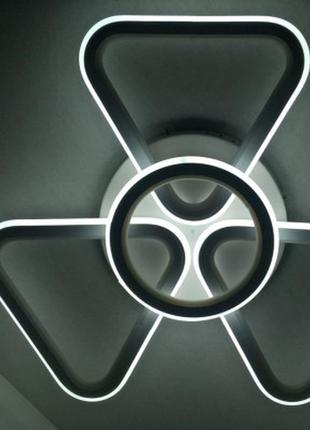 Люстра потолочная led 25572 белый 10х56х56 см.4 фото